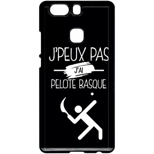Coque Pour Huawei Ascend P9+ - J Peux Pas J Ai Pelote Basque 2 - Noir