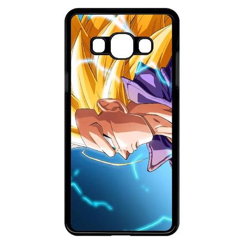 Coque Pour Galaxy J3 Pro - Dbz Gt Trunk Super Saiyan 3 Cheveux Long - Noir