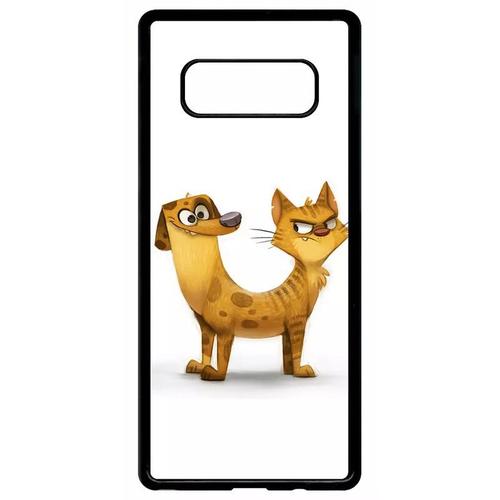 Coque Pour Galaxy Note 8.0 - Funny Chienchat - Noir