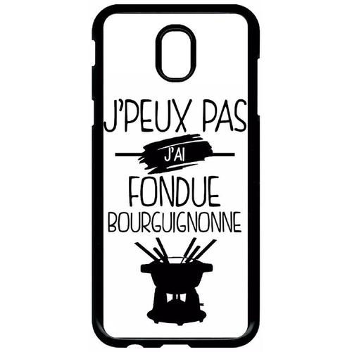 Coque Pour Galaxy J5 (2017) - J Peux Pas J Ai Fondue Bourguignonne 1 - Noir