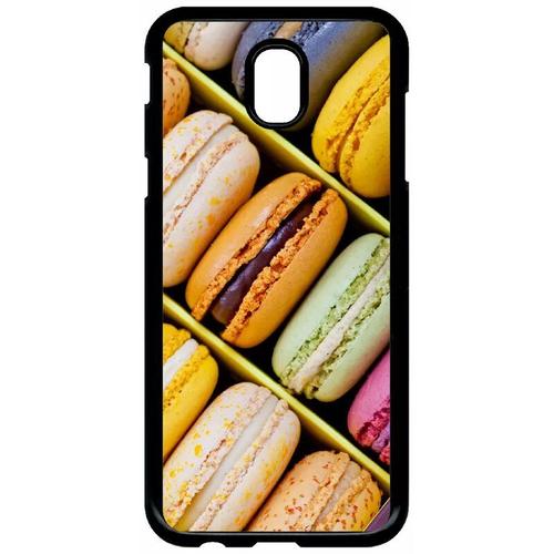 Coque Pour Galaxy J5 (2017) - Boite De Delicieux Macarons - Noir