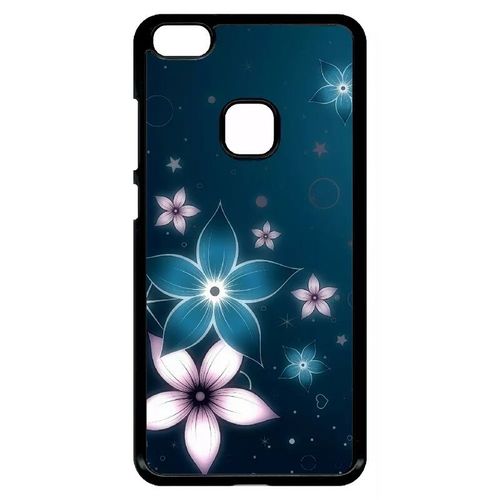 Coque Pour Huawei Ascend P10 Lite - Abstrait Fleur De Lotus - Noir