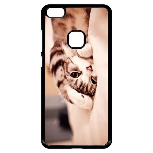 Coque Pour Huawei Ascend P10 Lite - Chaton Fatigue - Noir