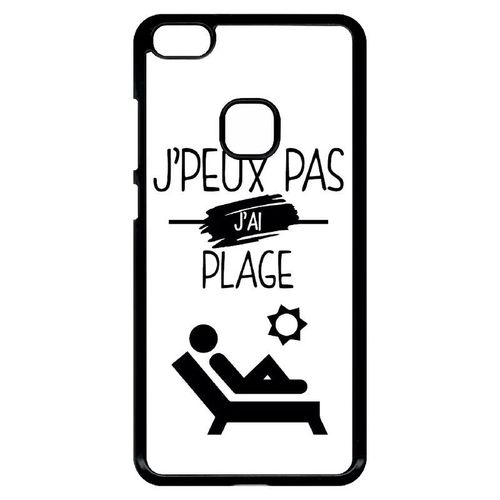 Coque Pour Huawei Ascend P10 Lite - J Peux Pas J Ai Plage 1 - Noir