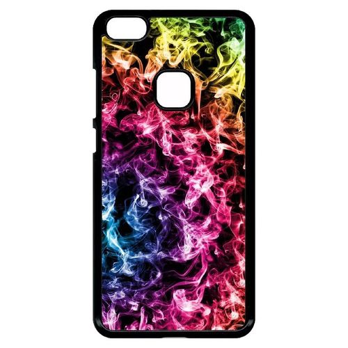 Coque Pour Huawei Ascend P10 Lite - Smoke Fume Arc En Ciel - Noir