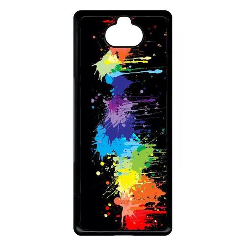 Coque Pour Xperia 10 - Pop Art Color Smash - Noir