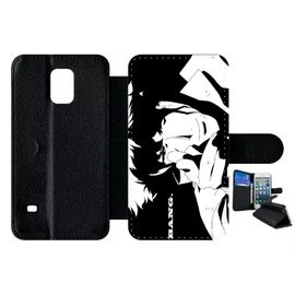Etui À Rabat Pour Galaxy S5 - Cowboy Bebop Spike Spiegel Bang - Simili-Cuir - Noir