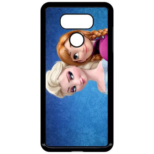 Coque Pour Lg G6 - Frozen Reine Des Neiges Anna Vs Elsa - Noir