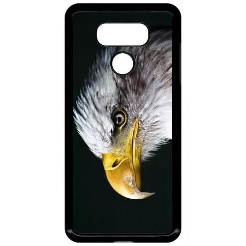 Coque Pour Lg G6 - Tete D'aigle Royal - Noir