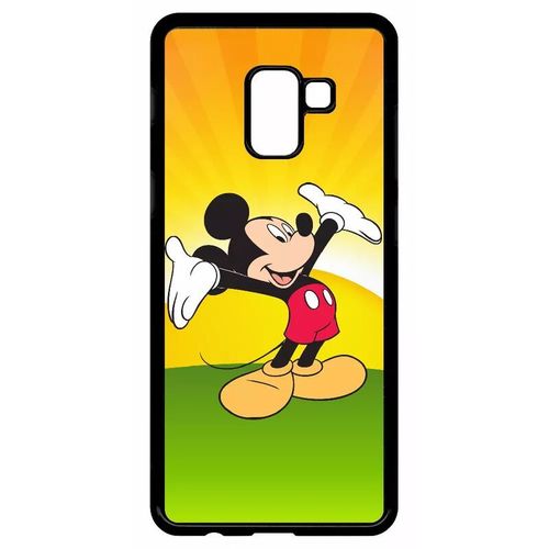 Coque Pour Galaxy A8+ (2018) - Disney Mickey - Noir