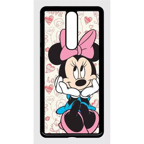 Coque Pour Nokia 8 Sirocco - Disney Minnie Love - Noir