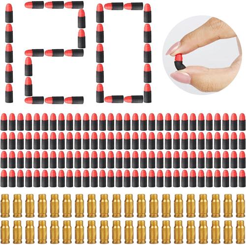 Pistolet À Billes Balles En Mousse,160pcs Balle Molle Dart Refill,Mousse Recharge De Fléchettes,Flechette Nerf,Replique Arme,Accessoires De Pistolets Jouets Pour Enfants