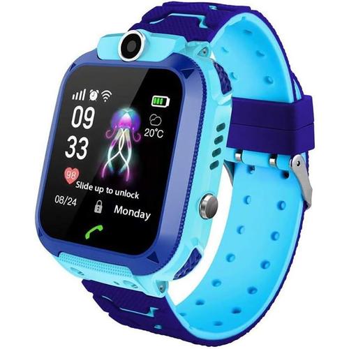 Enfants Smartwatch Imperméable Avec Gps Tracker Jeu De Téléphone Montres Sos Appelez 3-12 Pour Les Cadeaux Ip67 D'anniversaire De Noël Filles Et Garçons Avec Caméra Voice Chat