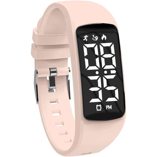 Montre Digitale Enfant Avec Chronomètre,Alarme, Date,Distance,Podomètres Marche Non Connecté-Montres Sport Pour Fille Garcon Avec Bracelet En Silicone