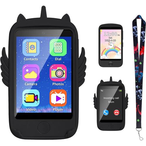 Montre Connectée Enfant, Montre Intelligente Pour Enfants, Smartwatch Téléphone Pour Fille Garçon, Ave Lecteur Musique, 19 Jeux, Apprentissage Mots, Appareil Photo, Réveil, Cadeau Enfants 3-12 Ans