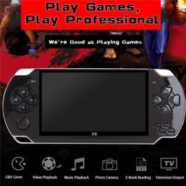Console De Jeu Rétro De Poche, 1pc Rechargeable 4.3inch 8gb Console De Jeu Vidéo 1000 Jeux Mp4/Mp3 - Noir