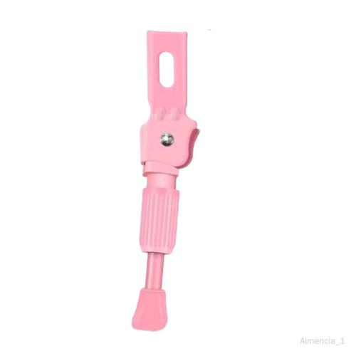 Béquille De Vélo, Béquille De Vélo Pour Enfants, Support De Jambe De Vélo De Route De Remplacement En Alliage Antidérapant, Béquille Arrière Latérale, Rose 14 Pouces