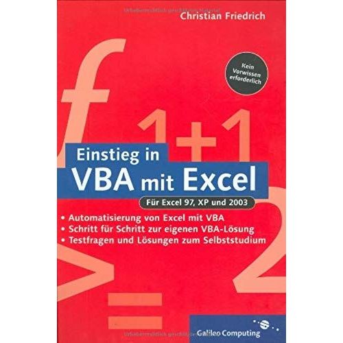 Einstieg In Vba Mit Excel