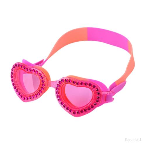 Lunettes De Natation Pour Enfants, Sans Fuite, Vue Large, Pour Adolescents Coeur Rose