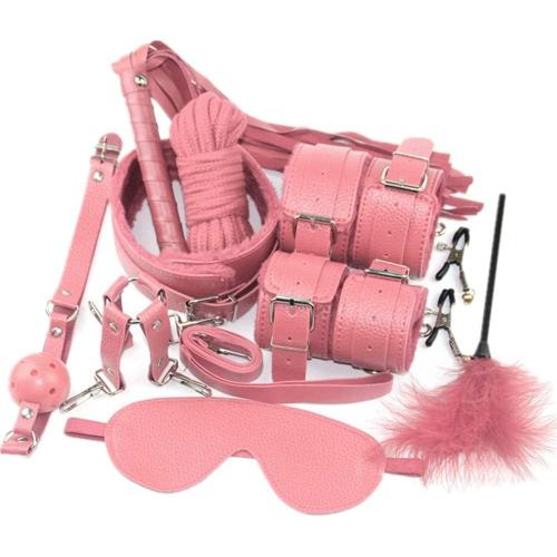 Pink Pink Bondage Menottes Cuir Sex Toys Pour Les Couples Male Sex Toys Jouets Pour Adultes Bdsms Restrictions Bondage Kit Sexuelle
