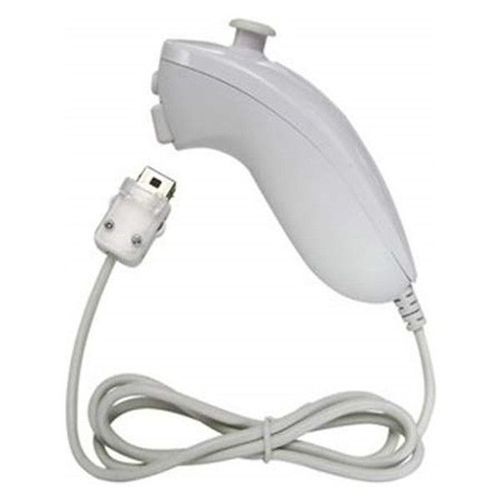 Contrôleur Nunchuck Filaire À Base De Mouvement Compatible Pour Nintendo Wii Console Jeu Vidéo - Couleur Blanc