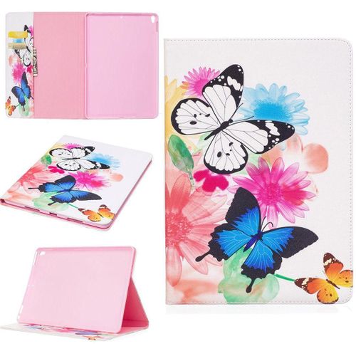 Saturcase Beau Motif Pu Cuir Flip Portefeuille Support Porte-Carte Protecteur Coque Housse Étui Pour Apple Ipad Air 3 10.5 (2019) / Ipad Pro 10.5 (2017) (Bfp-7)