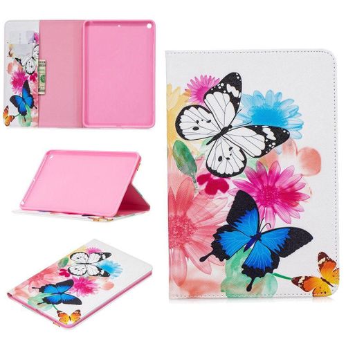 Apple Ipad Mini 5 (2019) Coque, Saturcase Beau Motif Pu Cuir Flip Portefeuille Support Porte-Carte Protecteur Coque Housse Étui Pour Apple Ipad Mini 5 (2019) (Bfp-7)