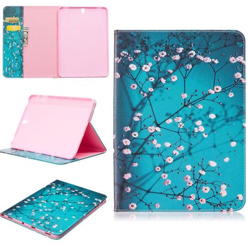 Samsung Galaxy Tab S3 9.7 Coque, Saturcase Beau Motif Pu Cuir Flip Portefeuille Support Porte-Carte Protecteur Coque Housse Étui Pour Samsung Galaxy Tab S3 9.7 Sm-T820 T825 (Bfp-3)