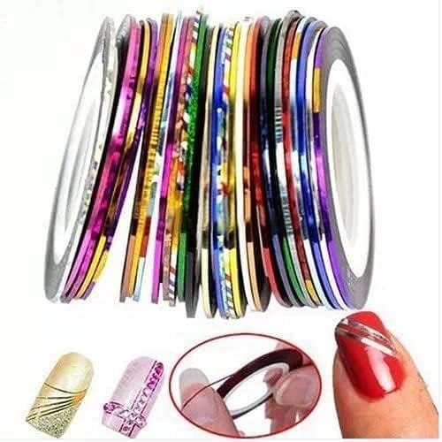 32 Mix Color Rolls Striping Tape Line Sticker DIY Tips Set for Nail Art Decoration