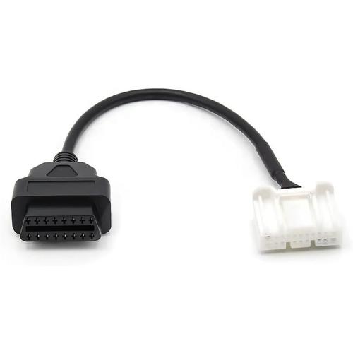 Câble Adaptateur De Diagnostic Obd2 Obdii 20 Broches Vers 16 Broches Compatible Avec Tesla Model X/S Après 2015