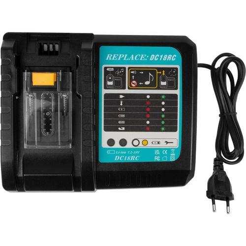 DC18RC Battery Charger 14.4V/18V Replacement for Makita DC18RC DC18RA DC18SF Compatible with L130 BL1860 BL150 BL1820 BL1830 BL1850B BL1840 Li-ION LXT Tool Battery