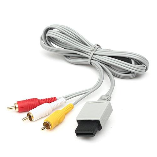 Câble Composite Audio/Vidéo Av Rca Pour Nintendo Wii/Wii U 1,8 M