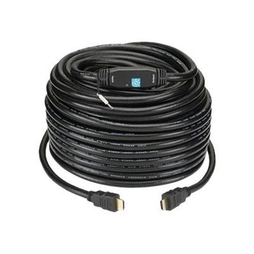 TECHly - High Speed - câble HDMI - HDMI mâle pour HDMI mâle - 25 m - double blindage - noir - démarré, moulé, support 1080p