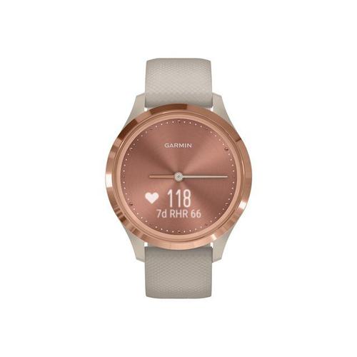 Garmin Vívomove 3s - 39 Mm - Sable Fin - Montre Connectée Avec Bracelet - Silicone - Sable Fin - Taille Du Poignet : 110-175 Mm - Monochrome - Bluetooth, Ant+ - 24.5 G