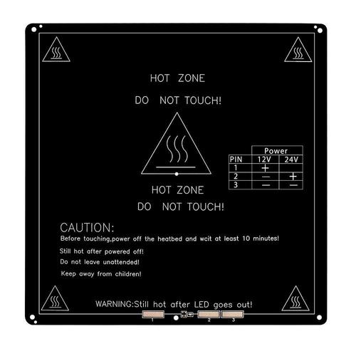 Lit chauffant de carte PCB de panneau en aluminium de 3mm MK3 pour l'imprimante 3D standard de Reprap