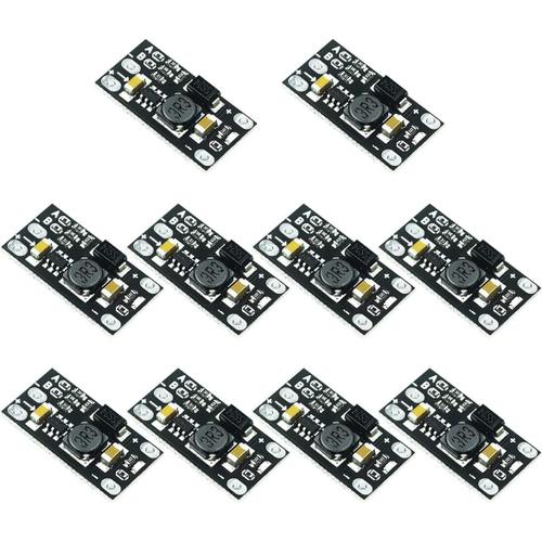 10 pièces multifonctionnel bricolage mini DC-DC module de suralimentation de batterie au lithium convertisseur de carte intensif 3.7 v à 12 v régulateur de tension ajuster