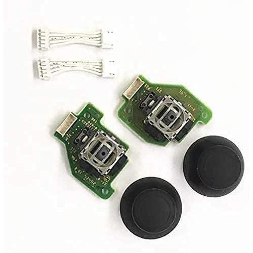 Joystick Analogique Gauche Et Droite Avec Carte Pcb + Capuchons 3d + Câbles De Connexion Pour Manette Wii U