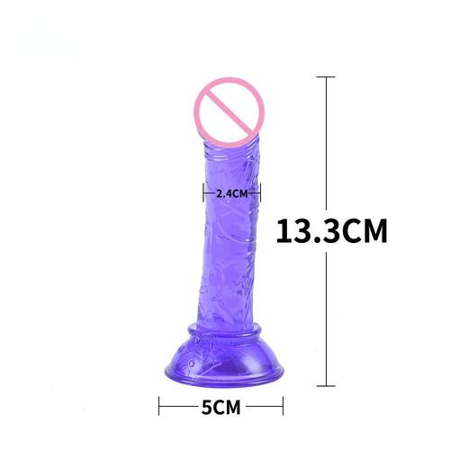 Mini Gode En Msi Douce Pour Femme, Ventouse Artificielle Éducative, Petit Pénis, Vagin, Prise Anale, Jouets Sexuels, Mastjaune, Bon Marché, Bonne Qualité