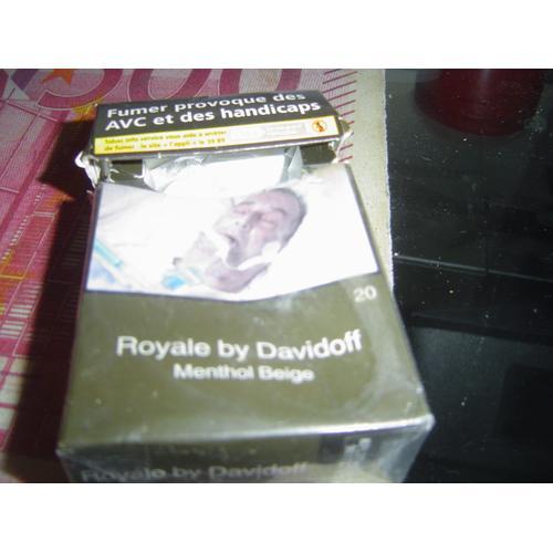 Boite Cigarette Vide Royale By Davidoof Menthol Beige