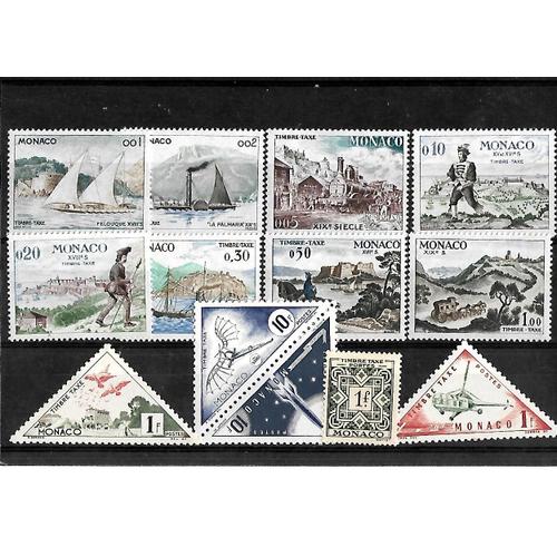 Monaco-Lot De 13 Timbres Taxes Neufs**-Photo Contractuelle