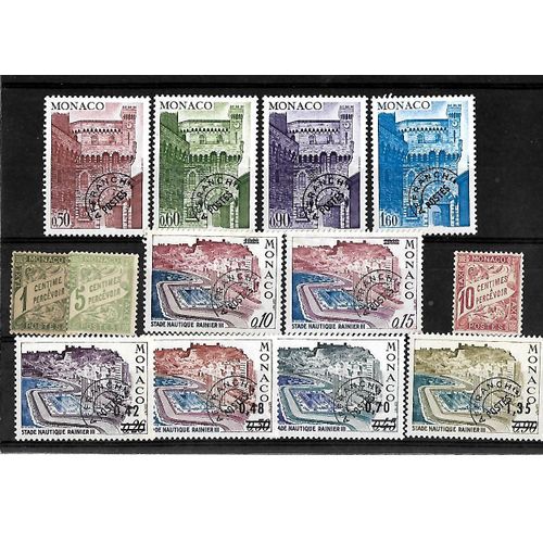 Monaco-Lot De 13 Timbres Preobliteres Et Taxes Neufs**-Photo Contractuelle