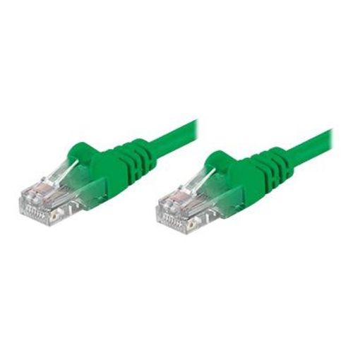 Intellinet - Cordon de raccordement - RJ-45 (M) pour RJ-45 (M) - 1 m - UTP - CAT 5e - démarré, sans crochet - vert