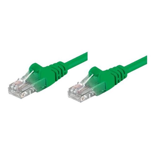 Intellinet - Cordon de raccordement - RJ-45 (M) pour RJ-45 (M) - 2 m - UTP - CAT 5e - moulé, sans crochet - vert