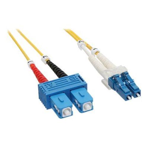 InLine - Cordon de raccordement - mode unique SC (M) pour mode unique LC (M) - 15 m - fibre optique - 9 / 125 micromètres - OS2 - sans halogène