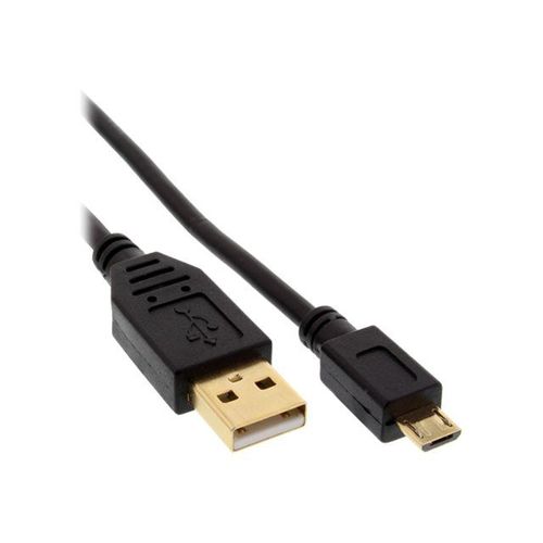 InLine - Câble USB - Micro-USB de type B (M) pour USB (M) - USB 2.0 - 2 m - noir
