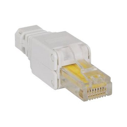 Intellinet Connecteur RJ45 sans outil, Connecteur modulaire RJ45 sans outil - Connecteur de réseau - RJ-45 (M) - UTP - CAT 6 - gris