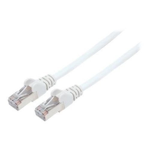 Intellinet Network Patch Cable, Cat6, 3m, White, Copper, S/FTP, LSOH / LSZH, PVC, RJ45, Gold Plated Contacts, Snagless, Booted, Lifetime Warranty, Polybag - Câble réseau - RJ-45 (M) pour RJ-45...