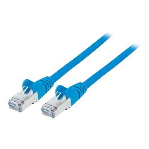 Intellinet Network Patch Cable, Cat6, 1m, Blue, Copper, S/FTP, LSOH / LSZH, PVC, RJ45, Gold Plated Contacts, Snagless, Booted, Lifetime Warranty, Polybag - Câble réseau - RJ-45 (M) pour RJ-45 (M)...