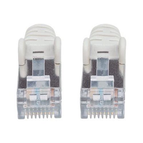 Intellinet Network Patch Cable, Cat6A, 0.5m, Grey, Copper, S/FTP, LSOH / LSZH, PVC, RJ45, Gold Plated Contacts, Snagless, Booted, Lifetime Warranty, Polybag - Cordon de raccordement - RJ-45 (M)...