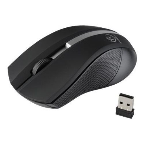 Rebeltec Galaxy - Souris - optique - 3 boutons - sans fil - 2.4 GHz - récepteur sans fil USB - noir